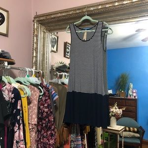 Mystree striped midi dresser